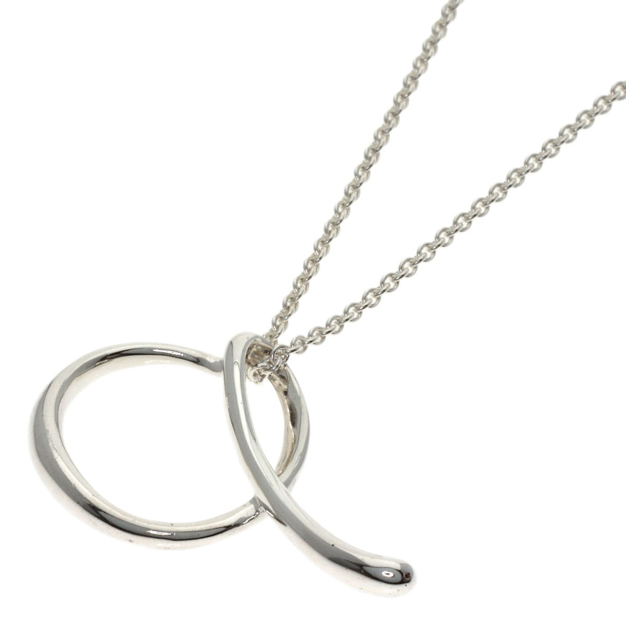 Tiffany & Co. Initial "A" Necklace, Silver, Women's.